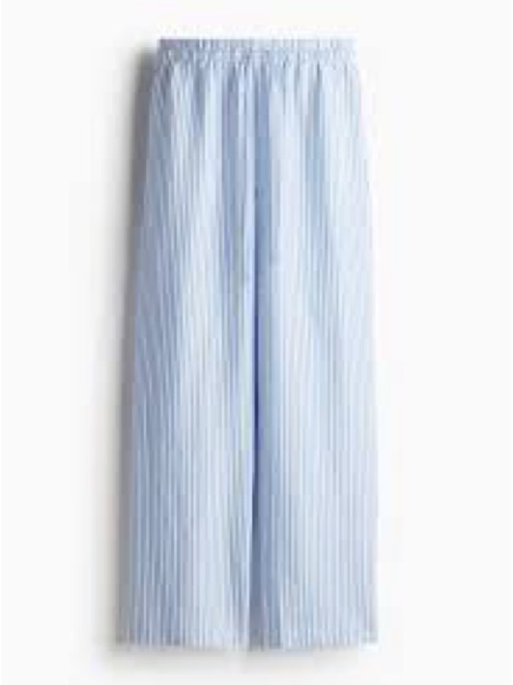 H&M Light Blue and White Striped Pull-On Kids Pants